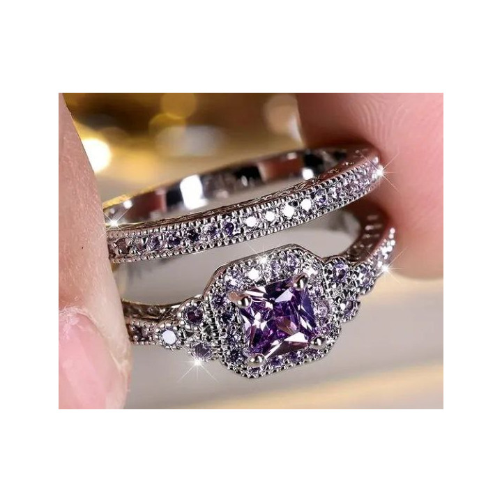 Podwójny pierścionek ANGOL dwa pierścionki r. 10