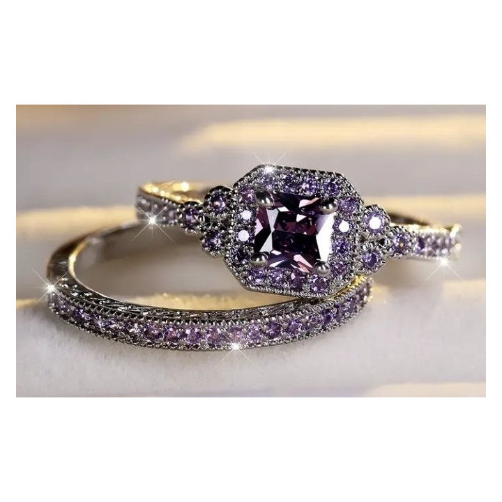 Podwójny pierścionek ANGOL dwa pierścionki r. 10