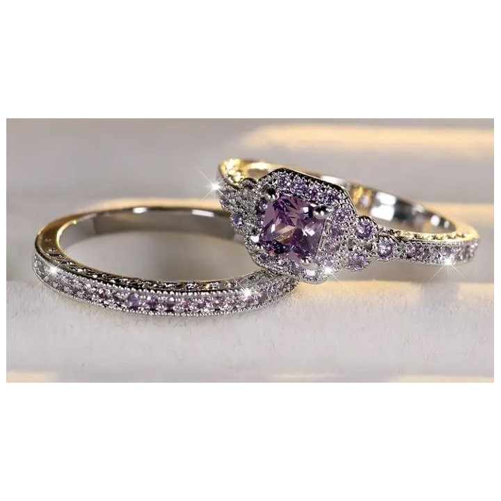 Podwójny pierścionek ANGOL dwa pierścionki r. 10