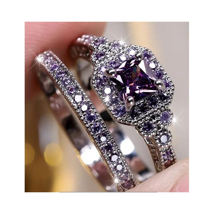 Podwójny pierścionek ANGOL dwa pierścionki r. 10